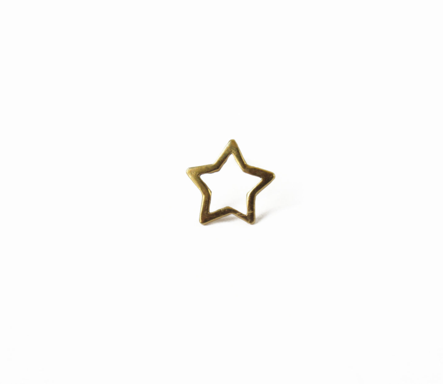 open star earring 1 (片耳) /K18