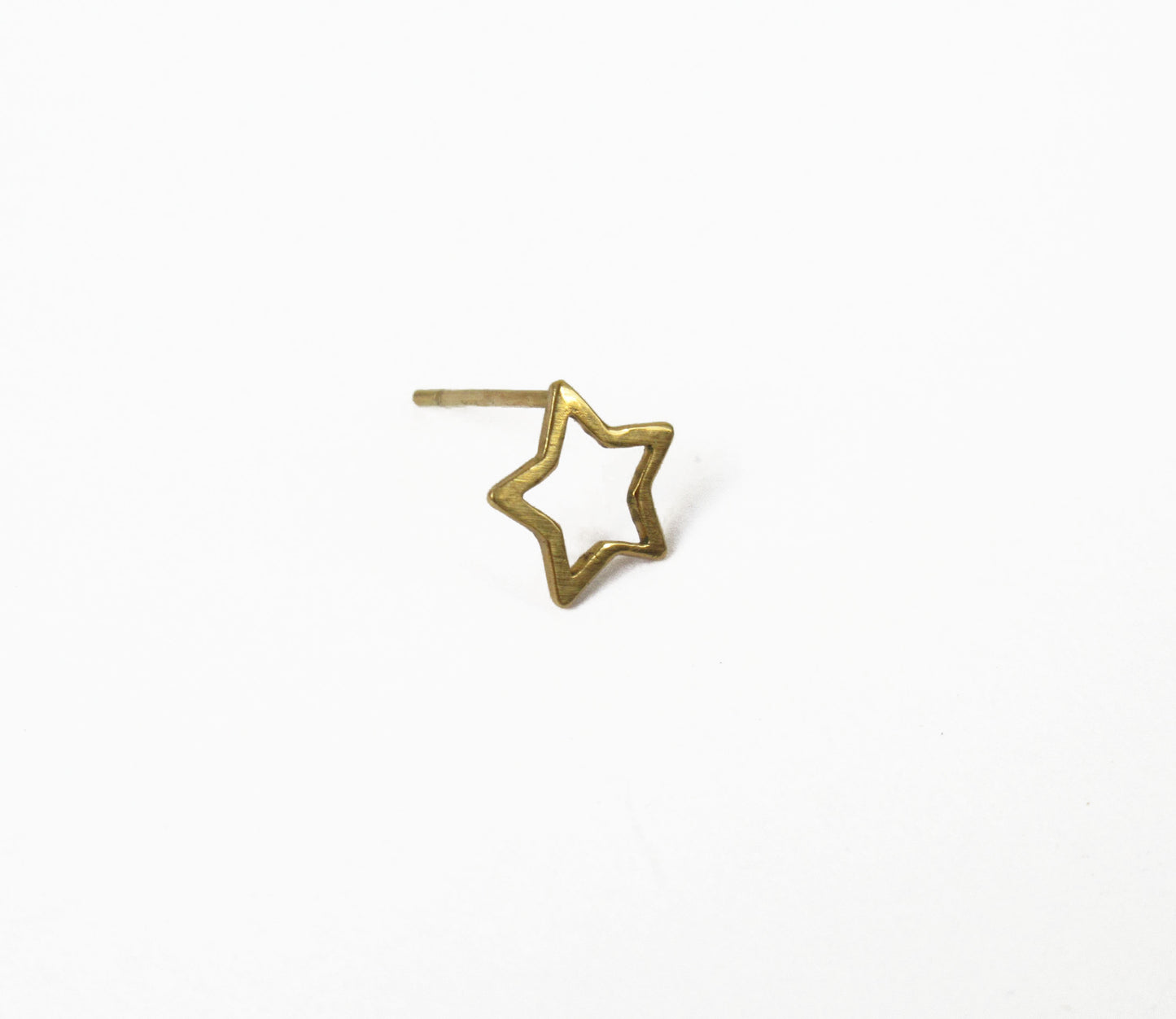 open star earring 1 (片耳) /K18