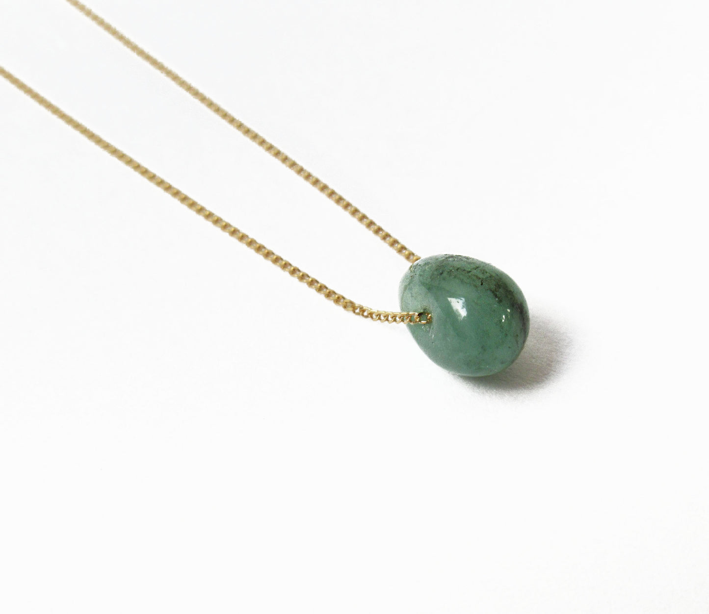 K18 emerald necklace (40cm)