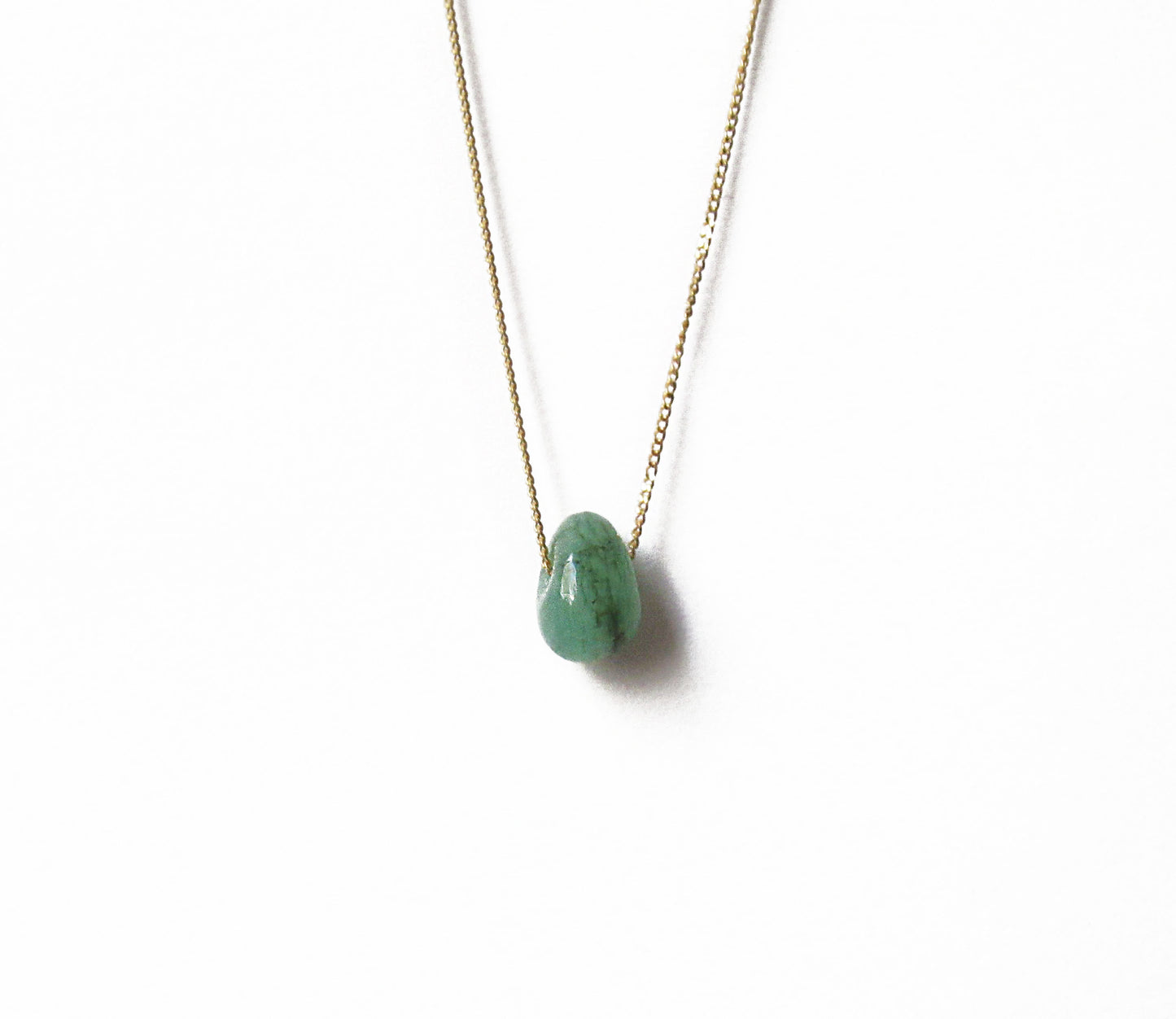 K18 emerald necklace (40cm)