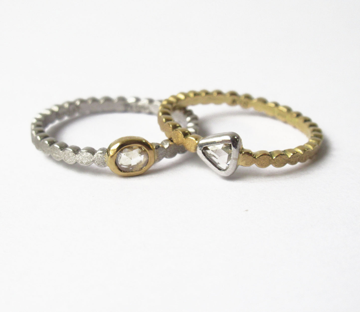 0.11ct diamond ring (K18 marumaru)  #11.5