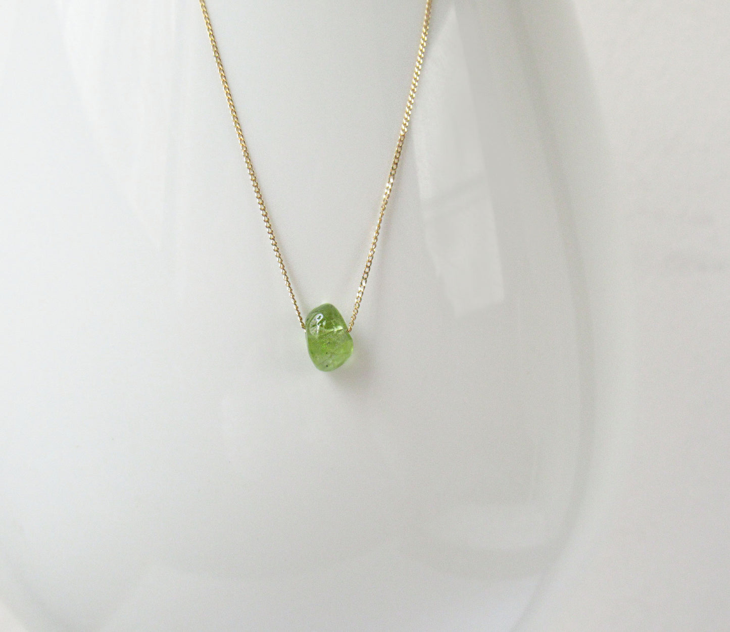 K18 peridot necklace (40cm)