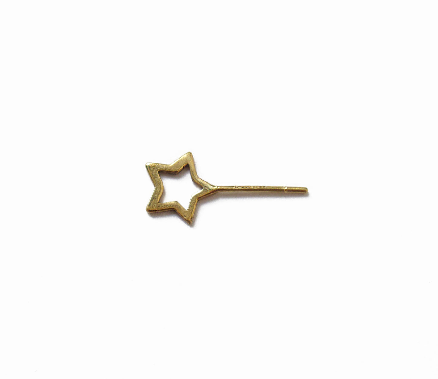 open star earring 2 (片耳) /K18