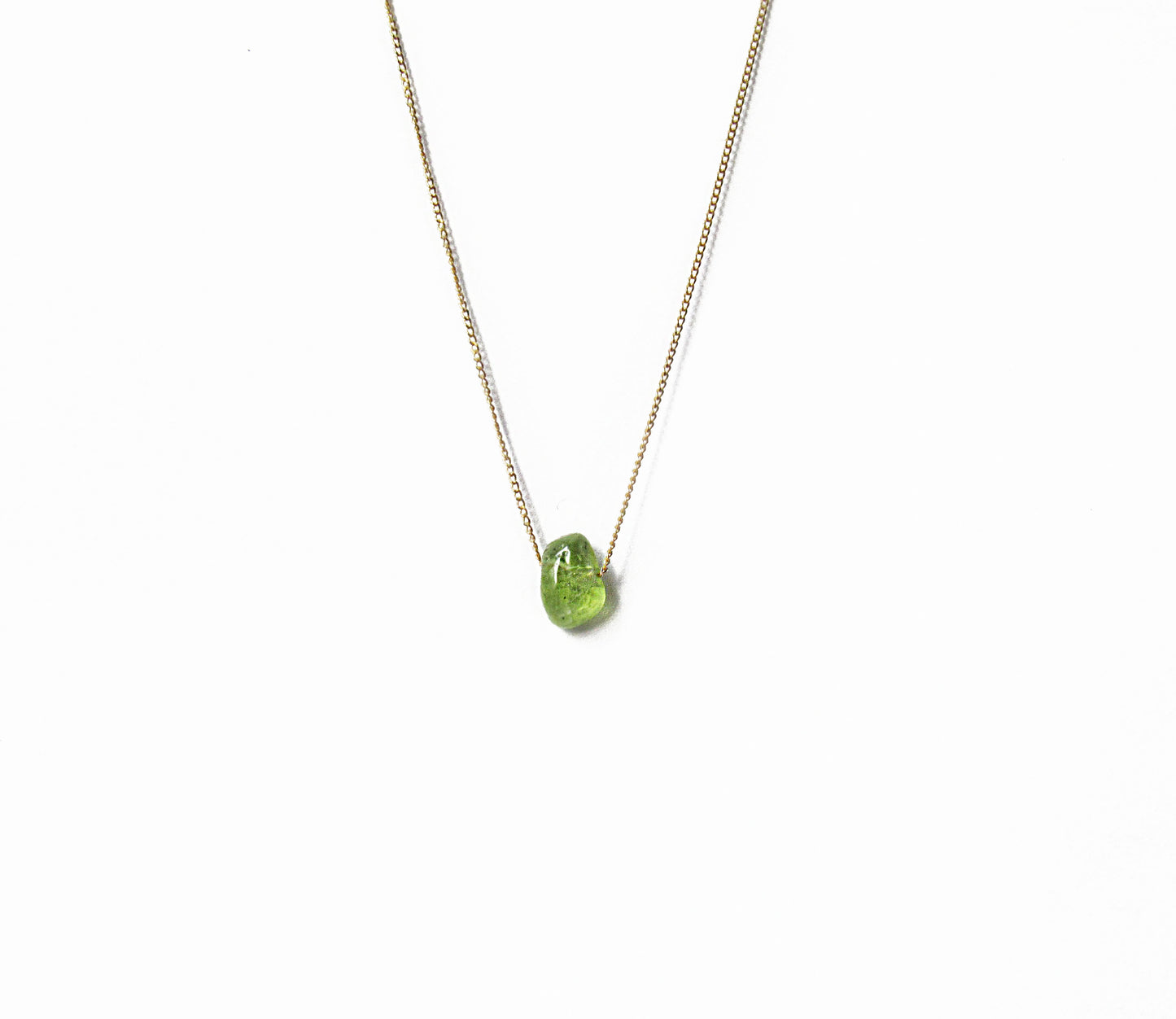 K18 peridot necklace (40cm)