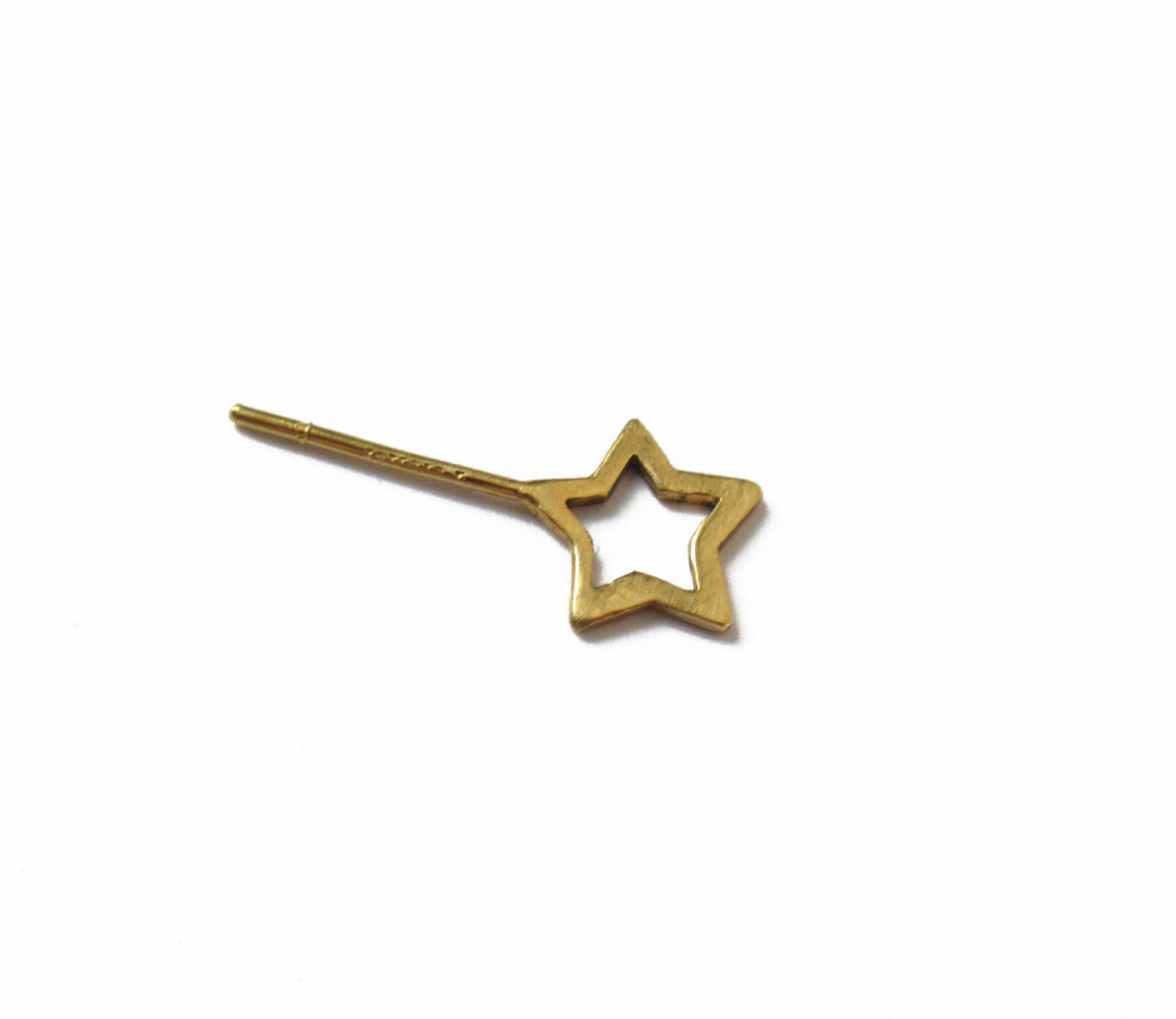 open star earring 2 (片耳) /K18