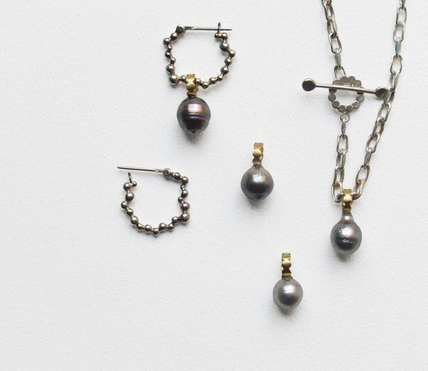 kerama pearl × marumaru charm top / K18