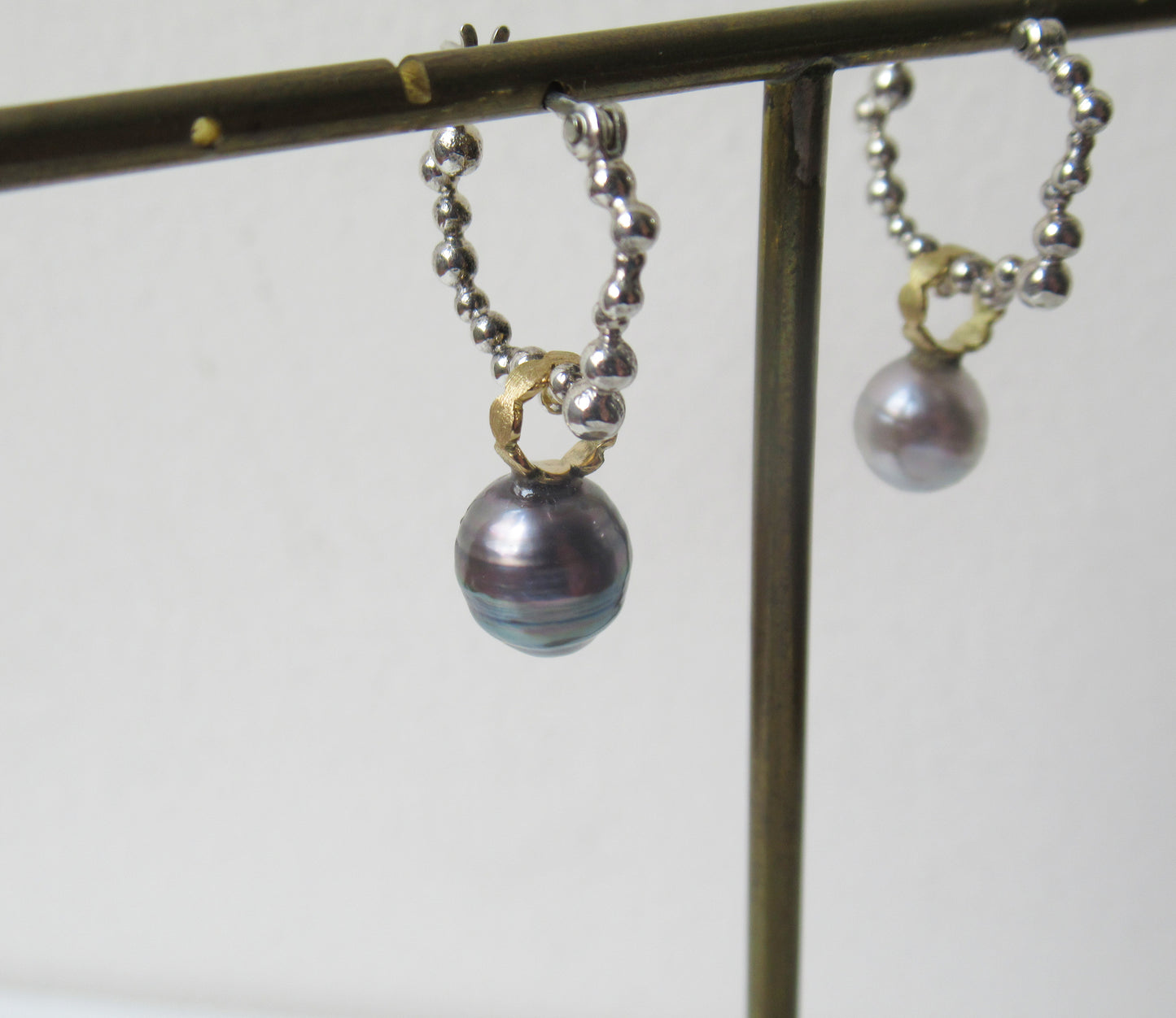 kerama pearl × marumaru charm top / K18