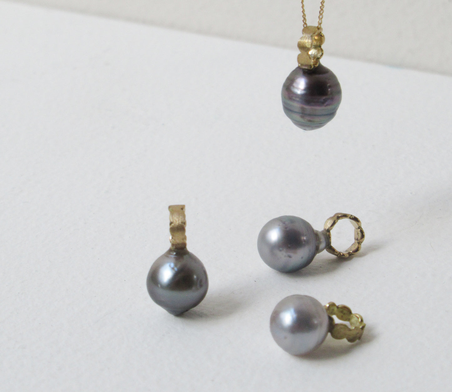 kerama pearl × marumaru charm top / K18