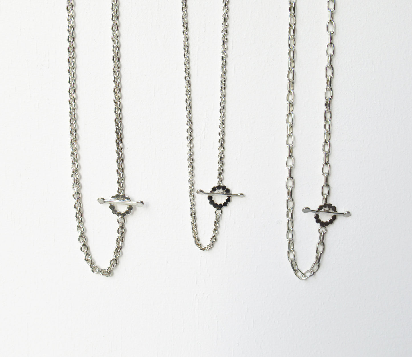 mantel necklace (marumaru) S / Silver (43cm)