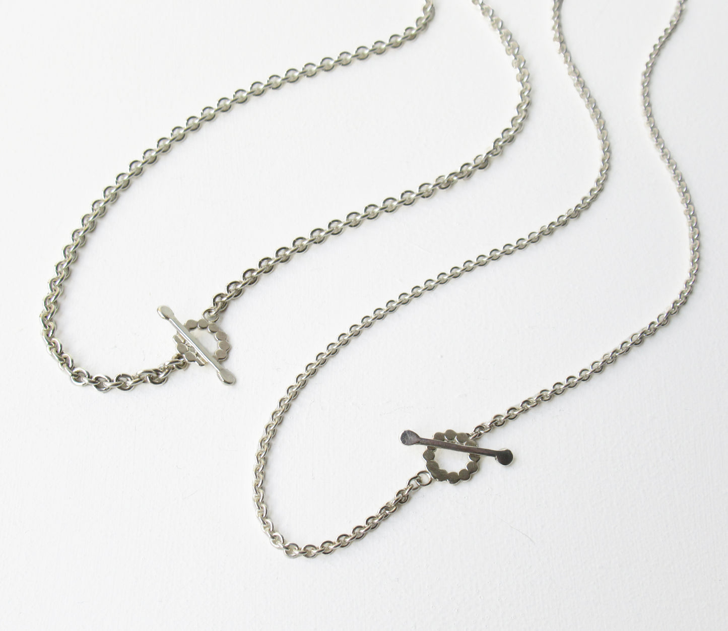 mantel necklace (marumaru) S / Silver (43cm)