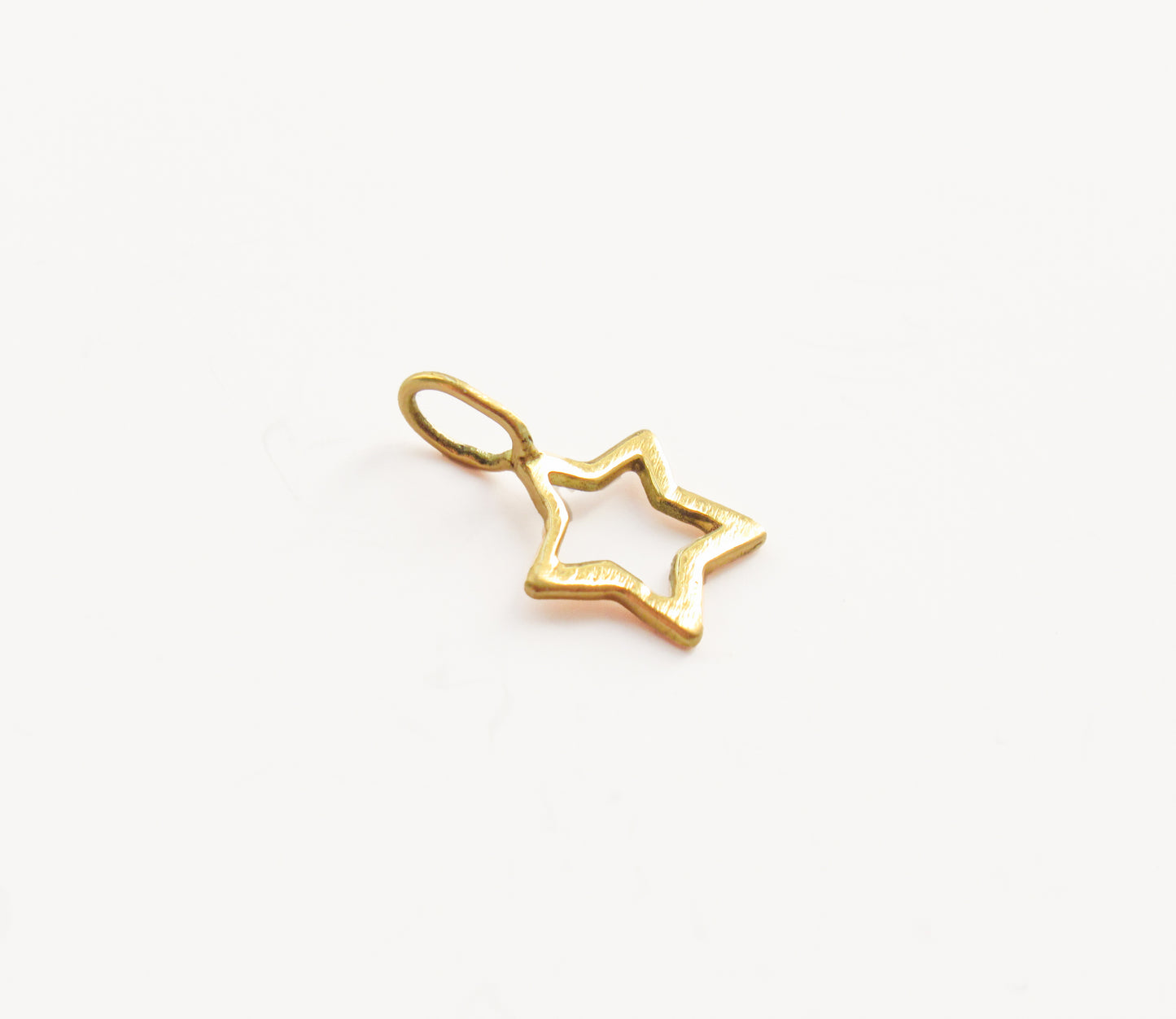 open star charm / K18