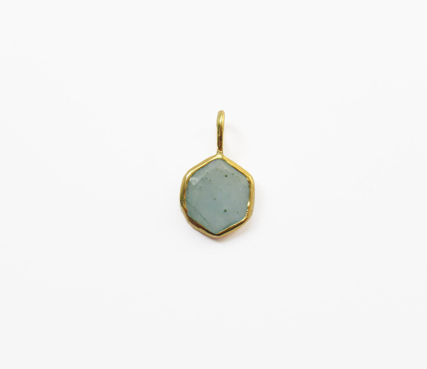 aquamarine charm / K18