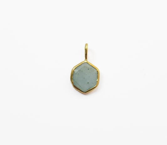 aquamarine charm / K18