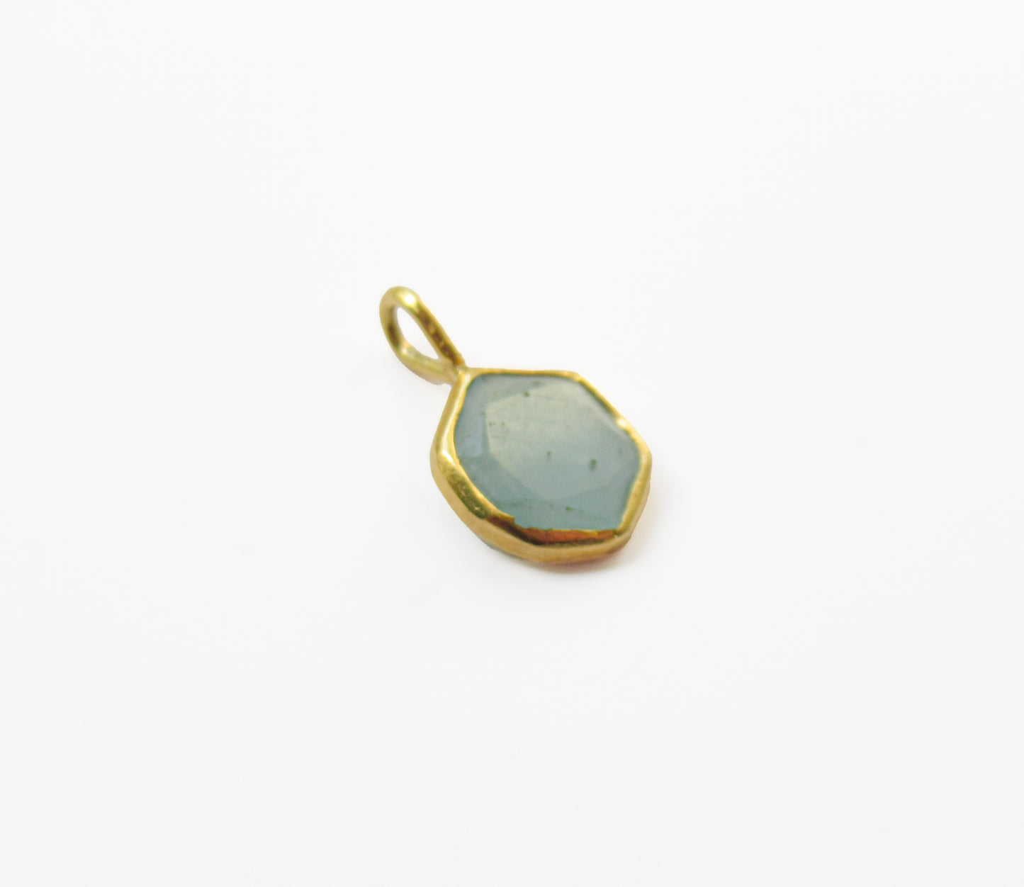 aquamarine charm / K18