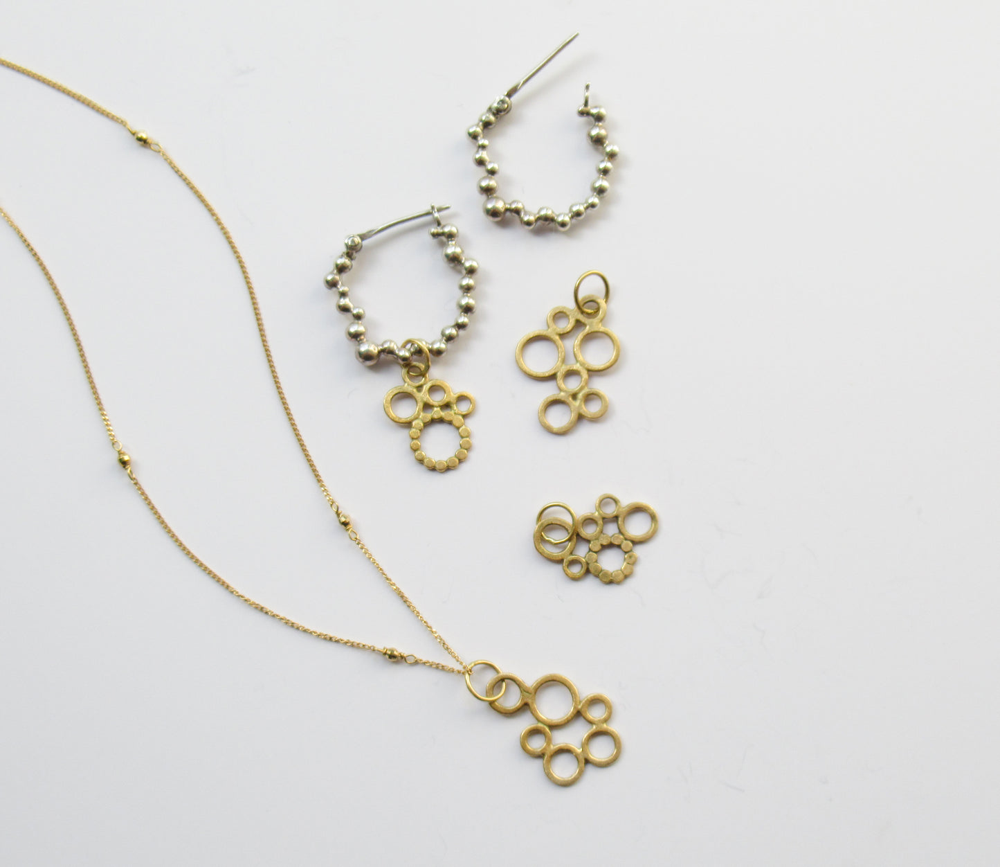 bubble charm 1 / K18