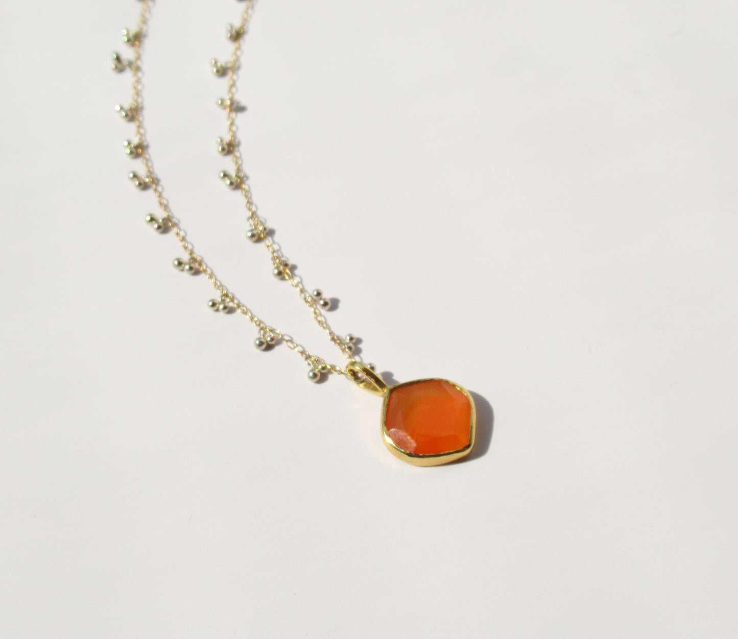 carnelian charm  / K18