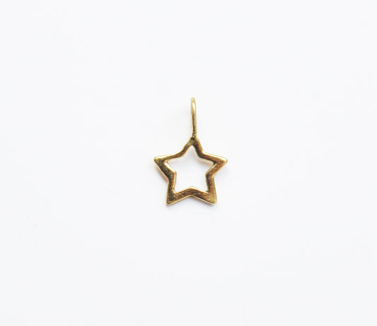 open star charm / K18