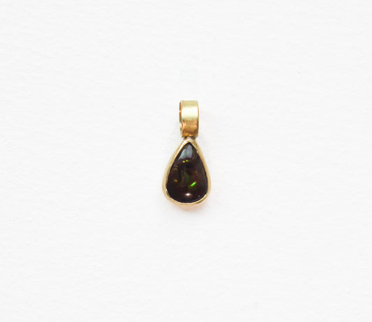 fire agate charm / K18
