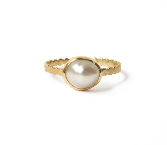 kerama pearl ring (12号) / K18