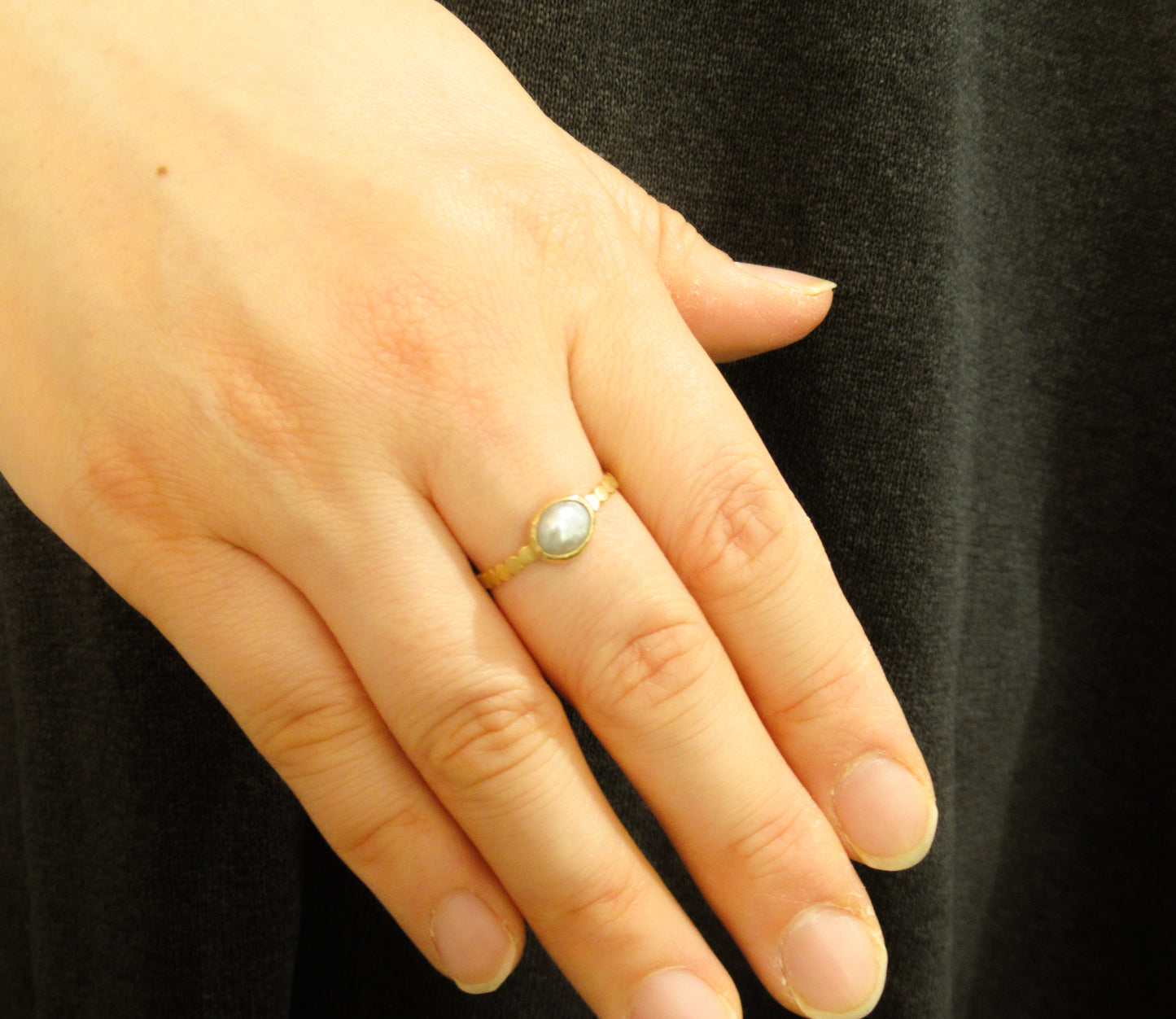 kerama pearl ring (12.5号) / K18