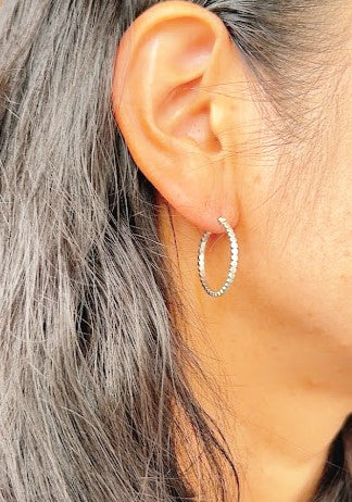 marumaru silver hoop earring (pierce) 2/ Silver (両耳)