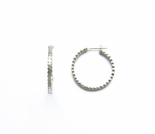 marumaru silver hoop earring (pierce) 2/ Silver (両耳)