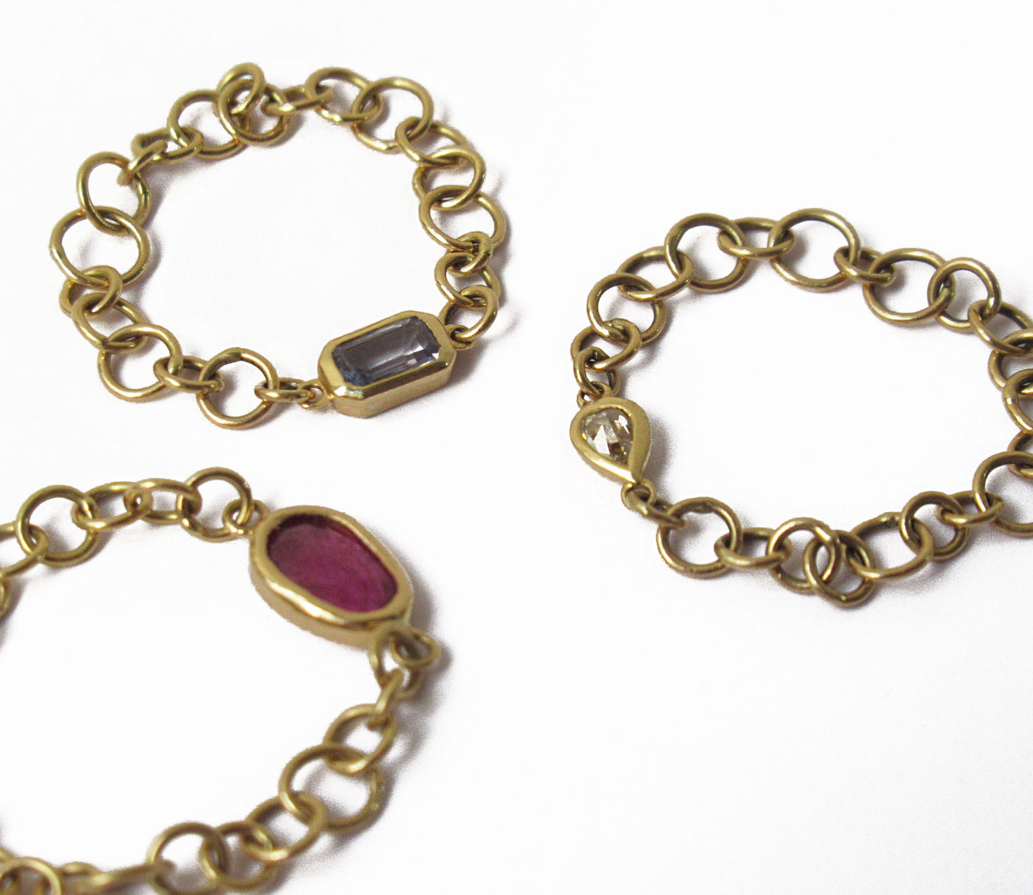 bubble chain ring (diamond)　