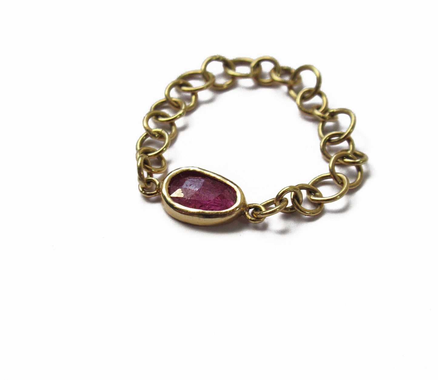 bubble chain ring (unheated ruby)　
