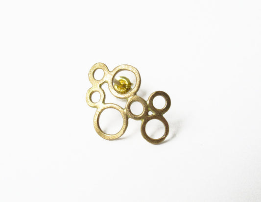 bubble pierced earring  2 / K18 (片耳)