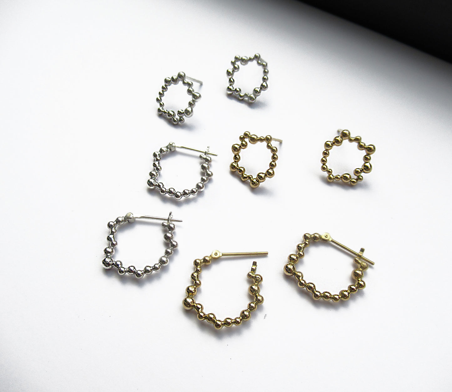cell earring (pierce) / K18 (両耳)