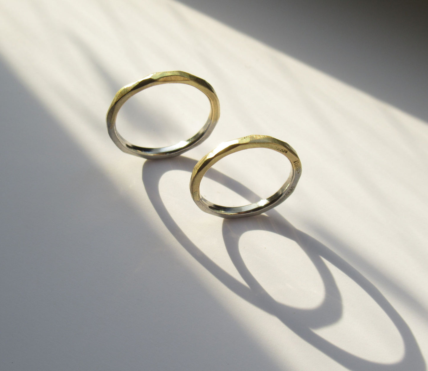 Pt900×K18 half marriage ring (M) / Pt900,K18