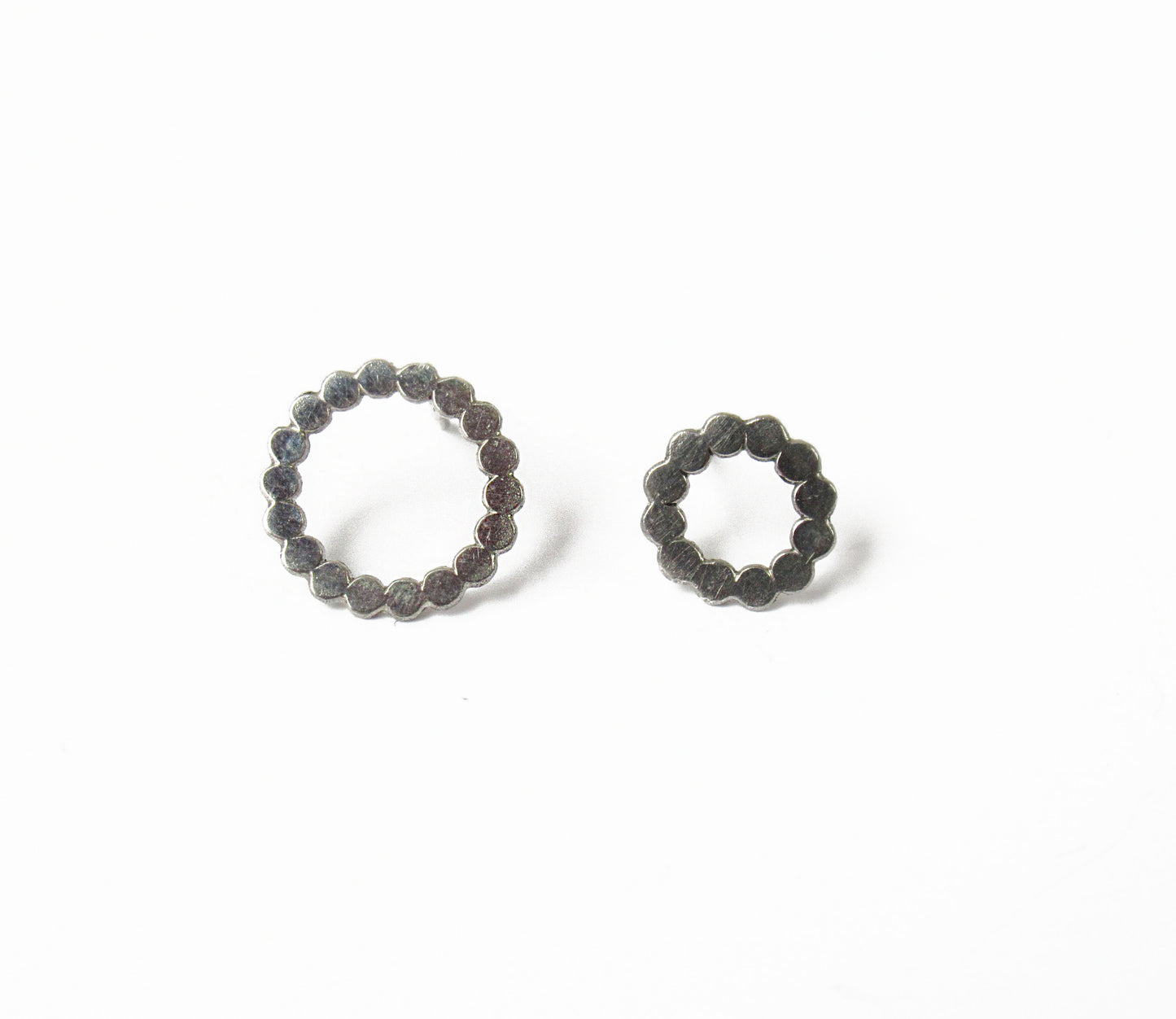 marumaru silver earring (pierce) 2 / Silver (片耳)