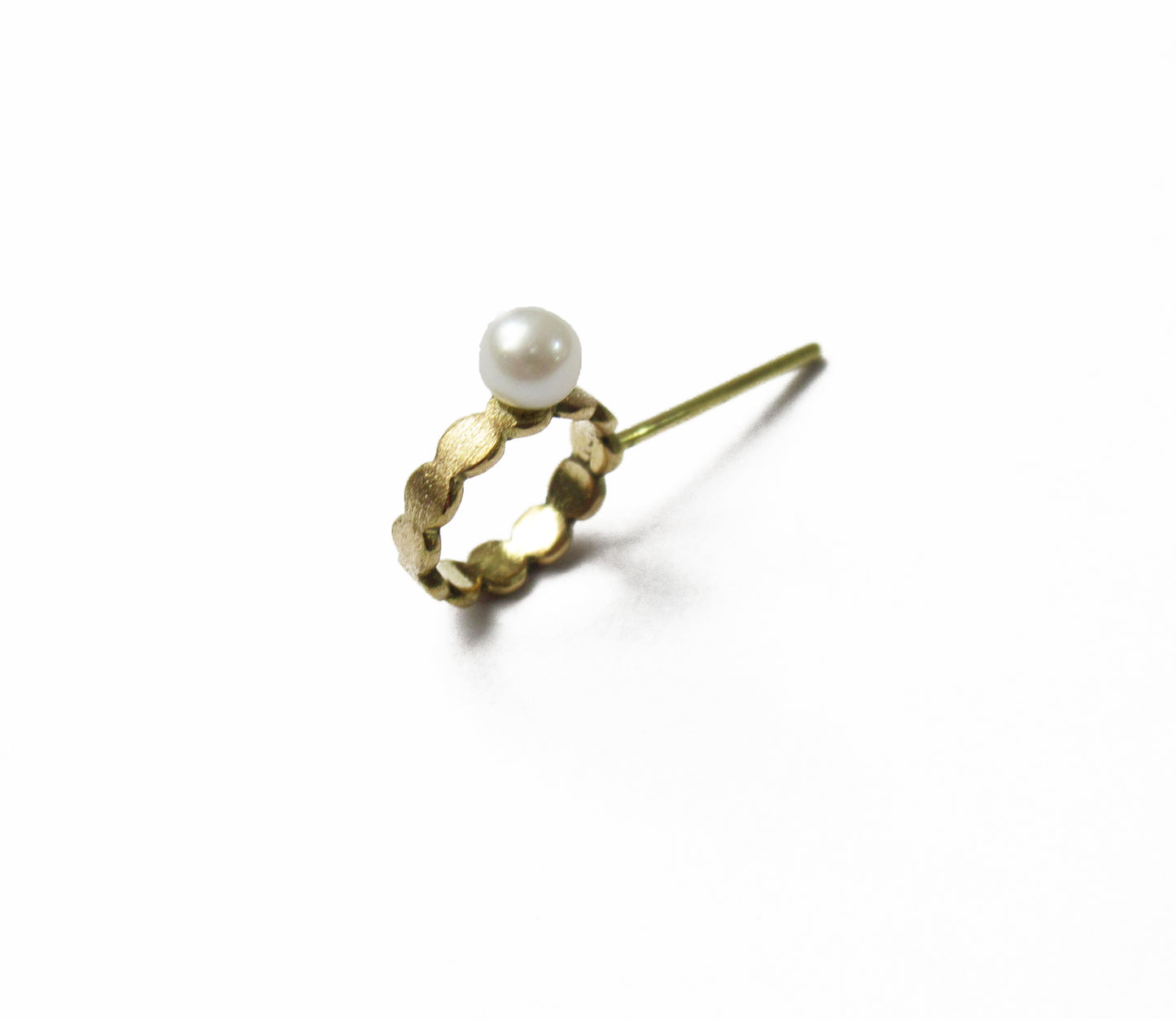 marumaru pearl earring 1 / K18 (片耳)