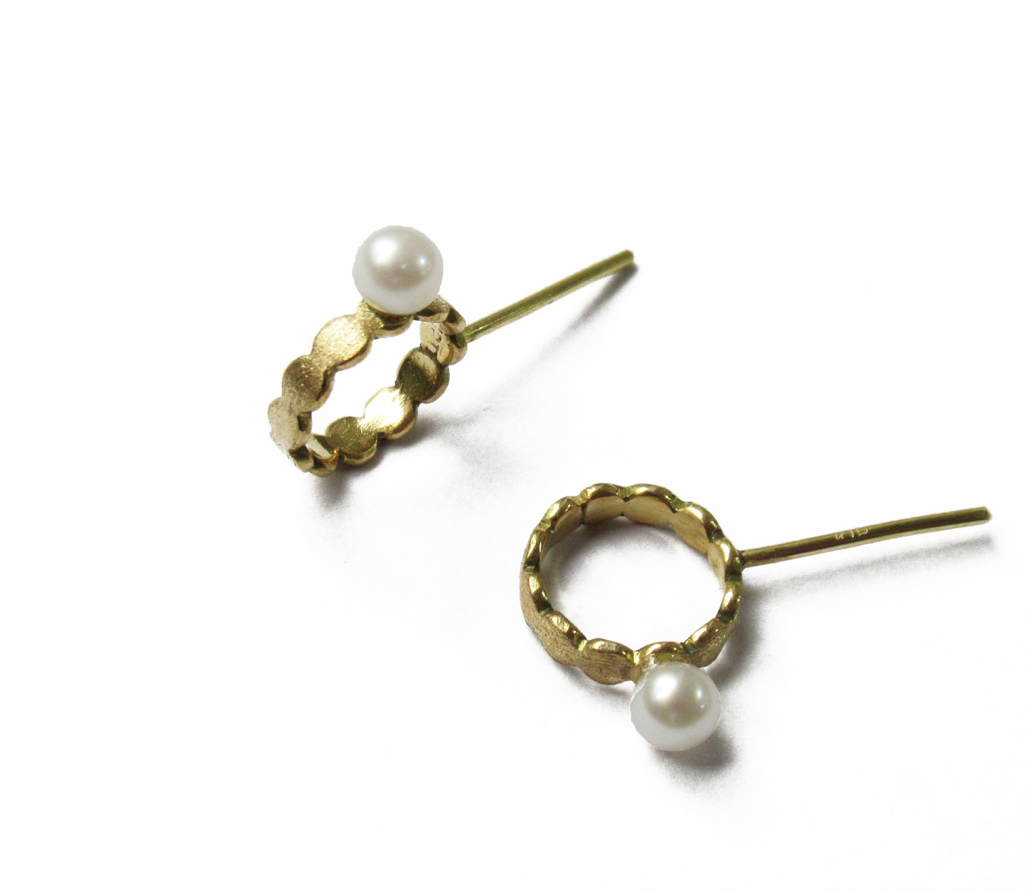 marumaru pearl earring 1 / K18 (片耳)