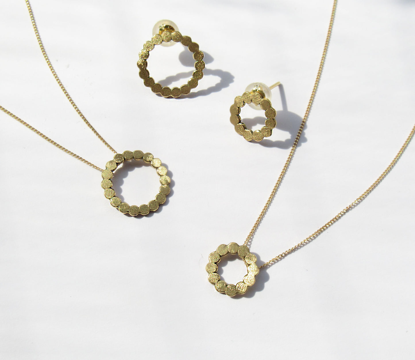 round marumaru necklace 2 / K18 (50cm)