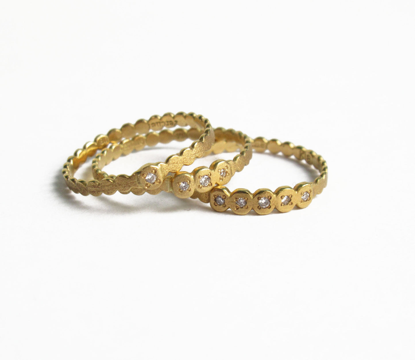 maruamru dia 1P ring / K18
