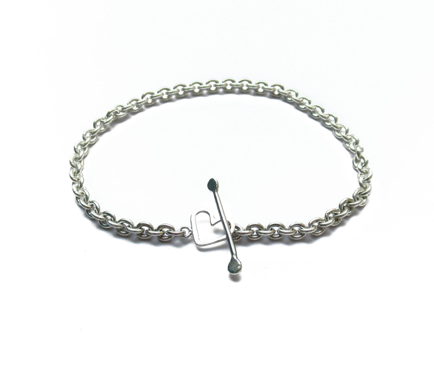 mantel silver bracelet (heart) / Silver