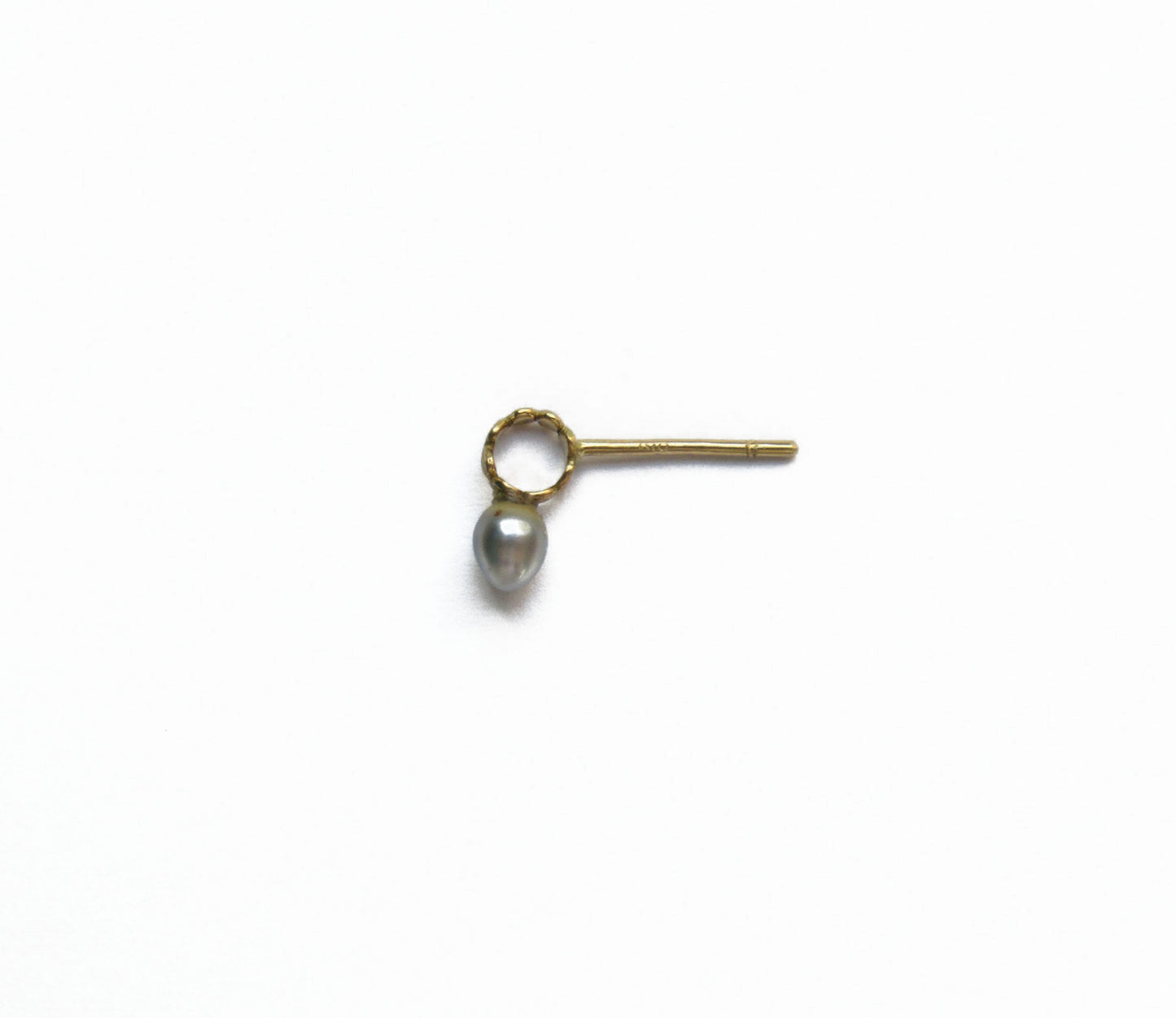 kerama keshi pearl earring 1 / K18 (片耳）