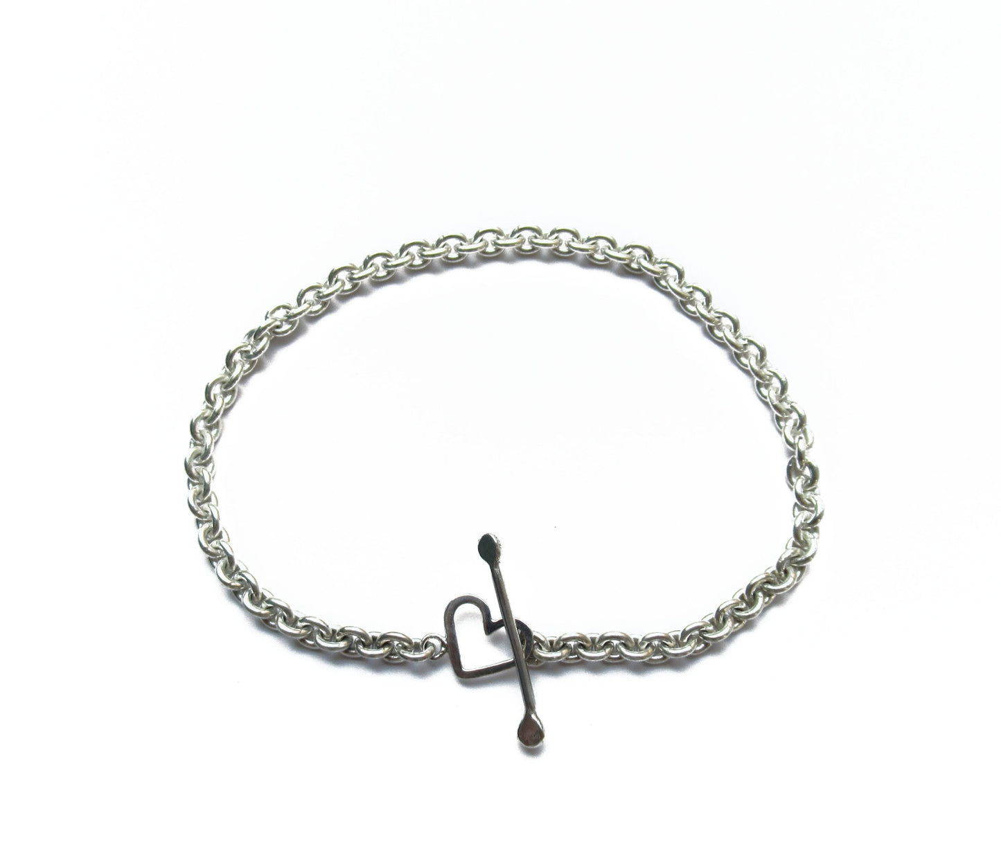 mantel silver bracelet (heart) / Silver
