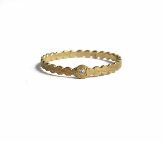 marumaru dia 1P ring / K18