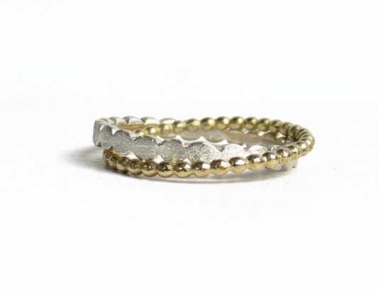 crossing silver marumaru ring 2 / Silver,K18