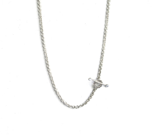 mantel silver necklace (marumaru) / Silver (45cm)