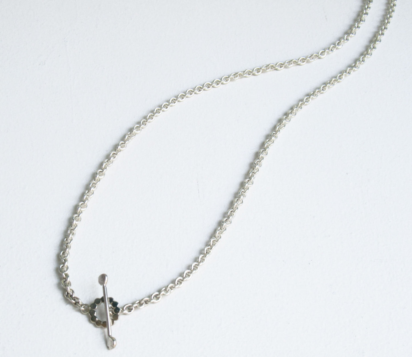mantel silver necklace (marumaru) / Silver (45cm)