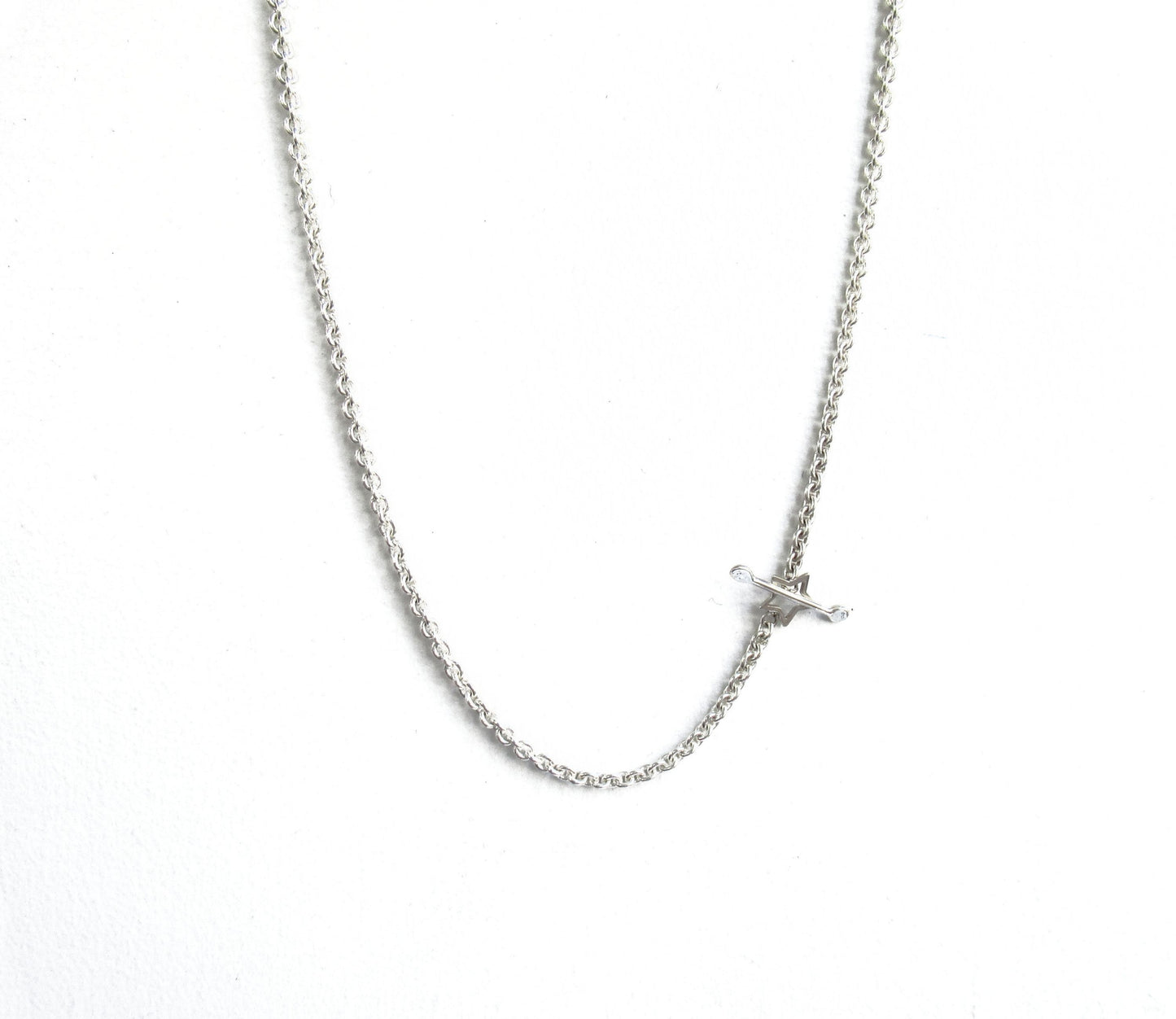 mantel silver necklace (star) / Silver (45cm)