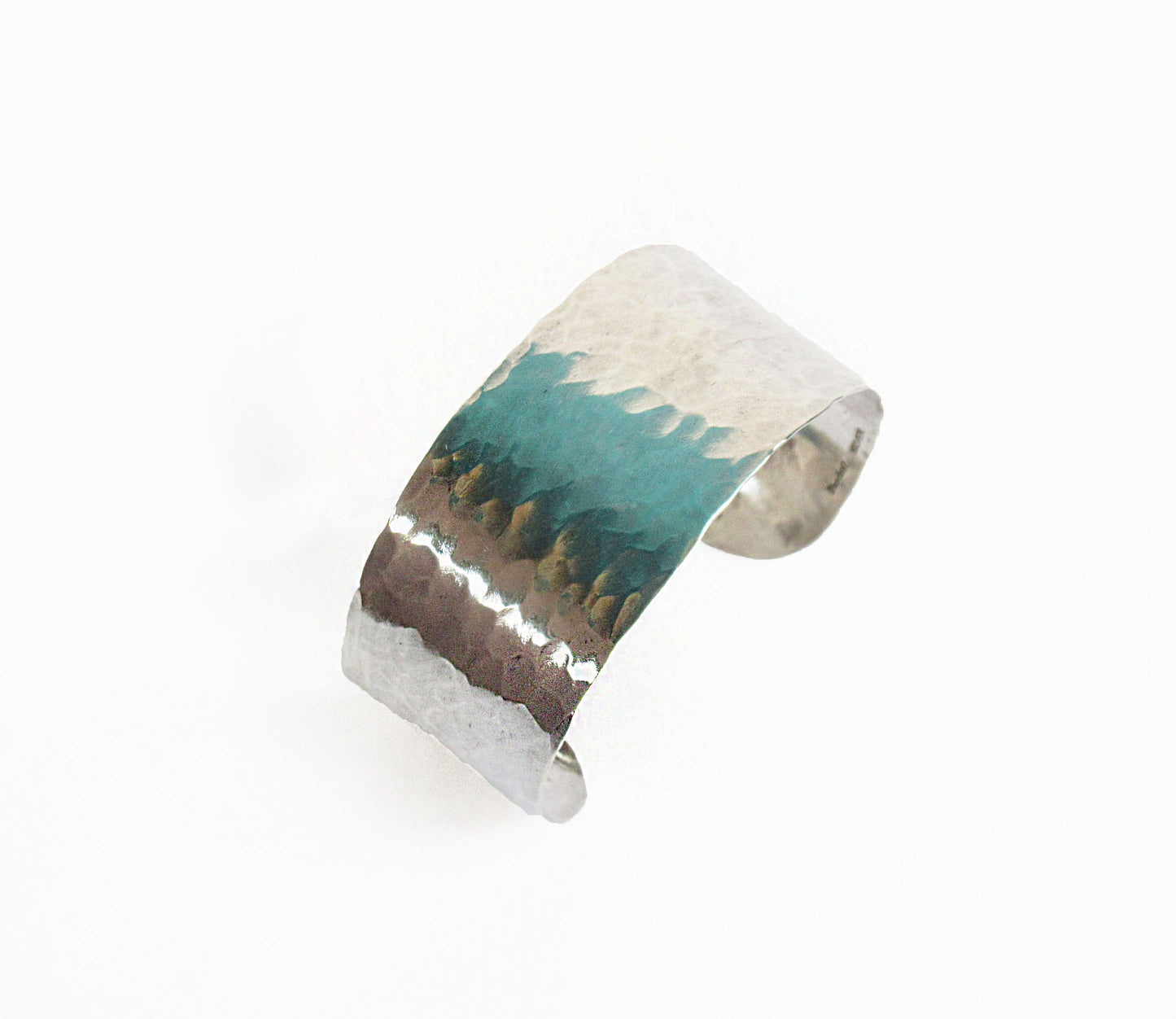 wide silver bangle / Silver