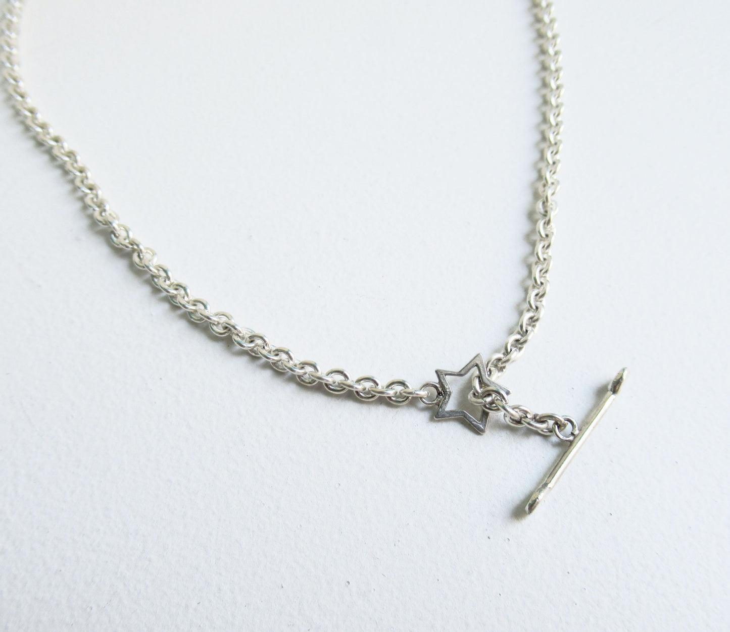mantel silver necklace (star) / Silver (45cm)