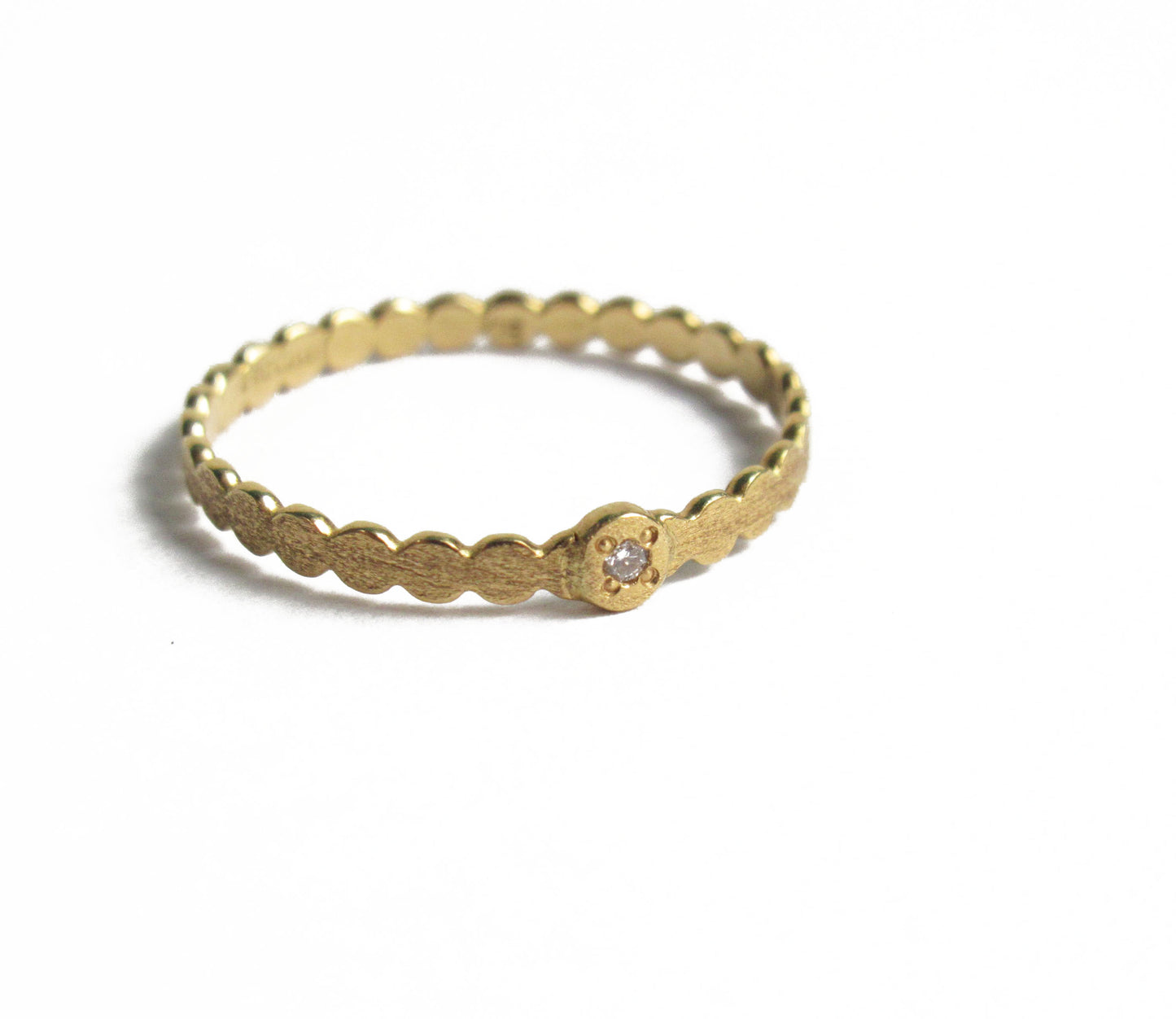 maruamru dia 1P ring / K18