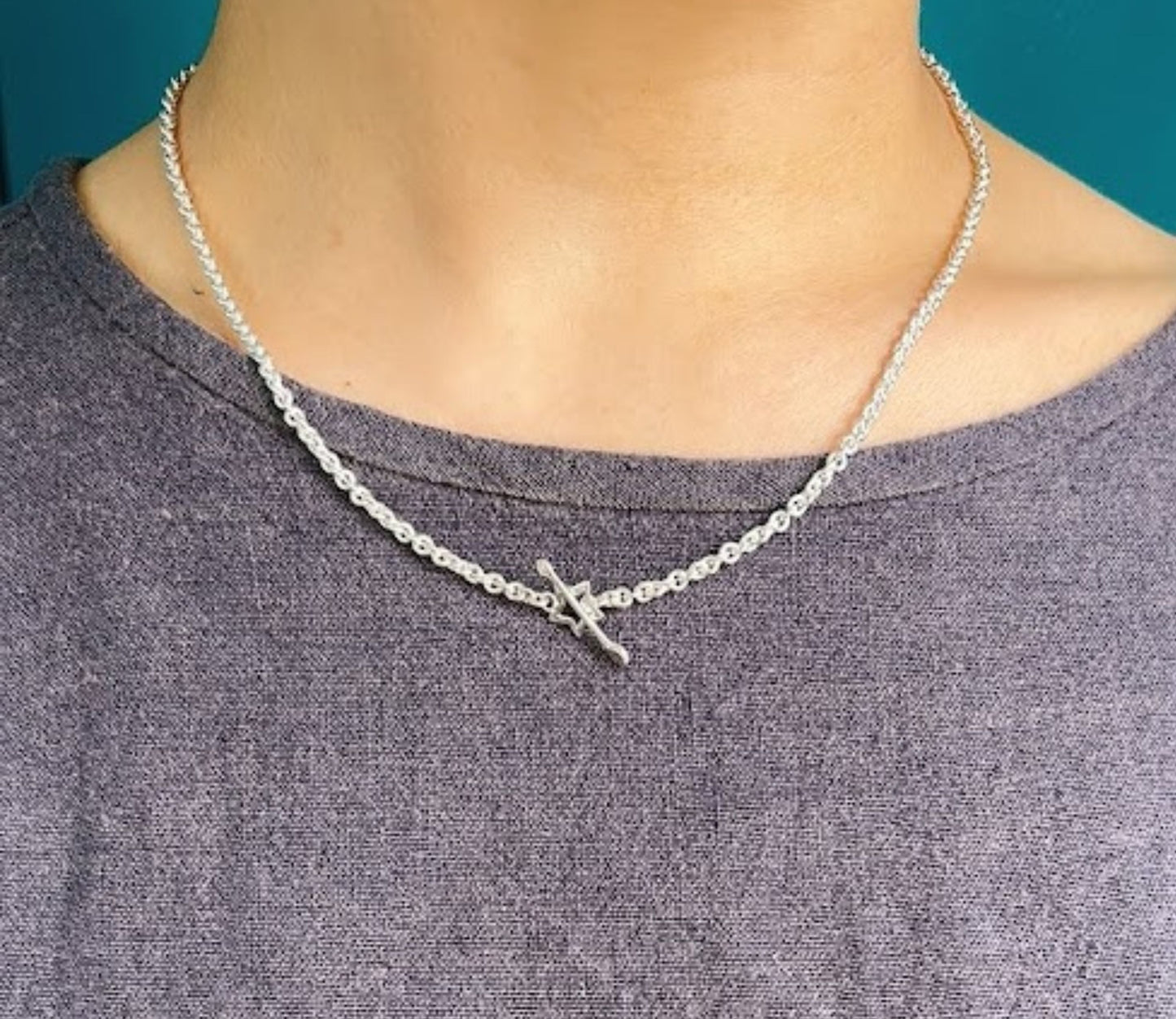 mantel silver necklace (star) / Silver (45cm)