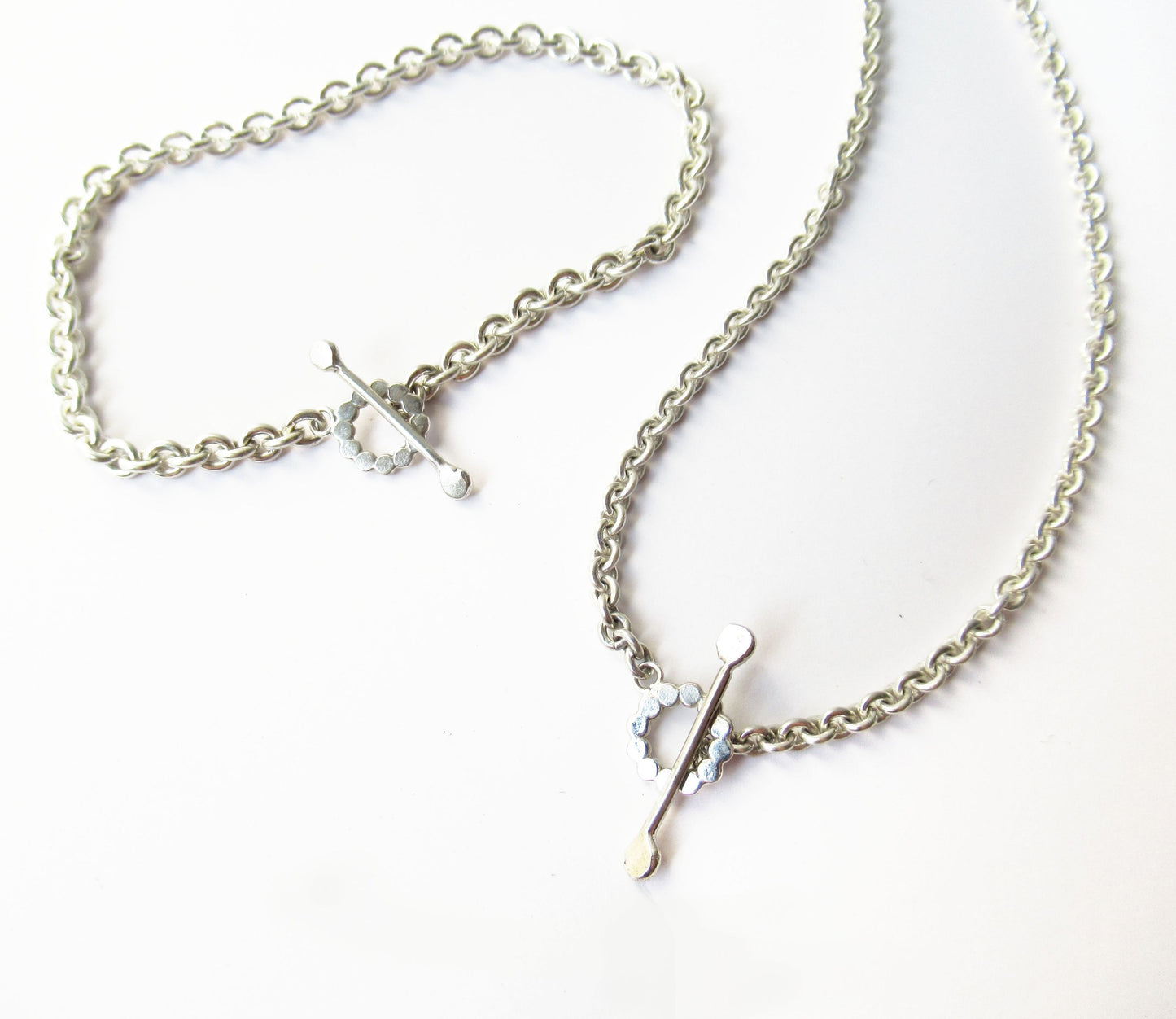 mantel silver necklace (marumaru) / Silver (45cm)