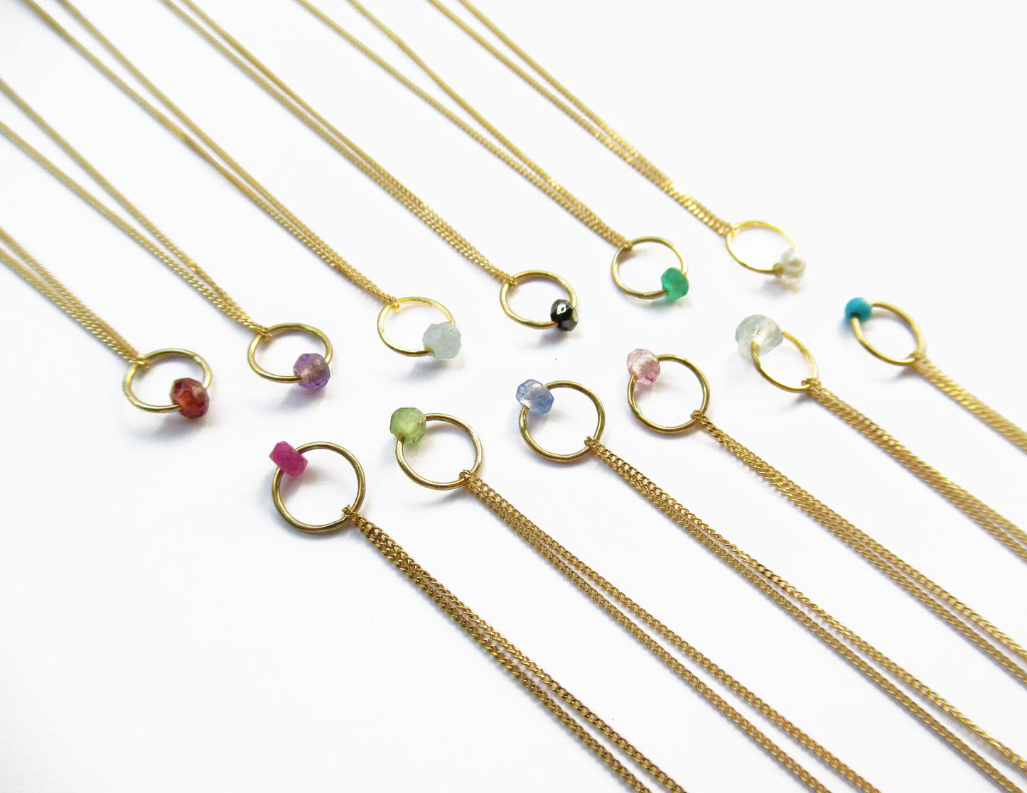 birthstone necklace (2月/Amethyst) /K18(40cm)